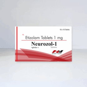 Neurozol Etzolam Tablets IP 1mg 10 Tablets
